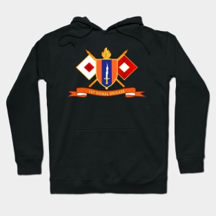 1st Signal Brigade w Br - Ribbon Hoodie